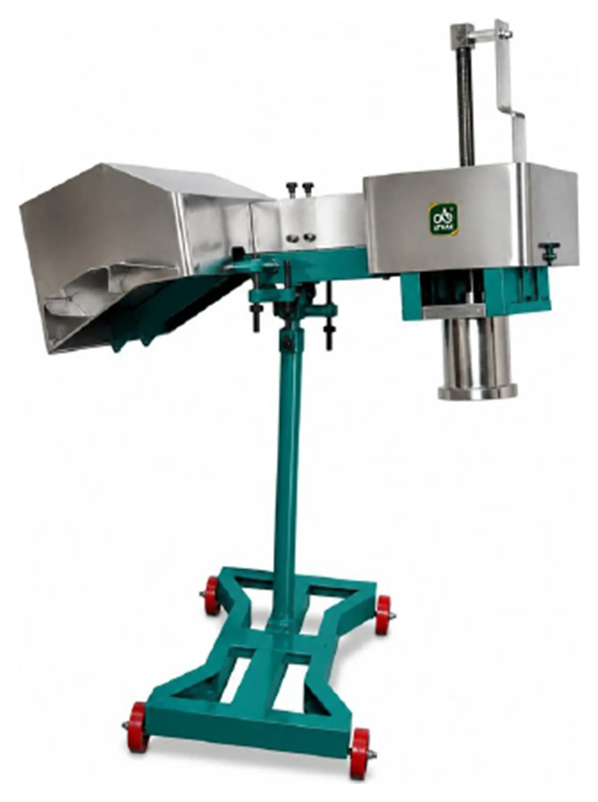 ATHAK Nylon Sev Machine with stainless steel collection tray on a wheeled stand